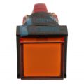 DECA D16LMS1-1ab Switch lamp ORANGE PUSH SQUARE